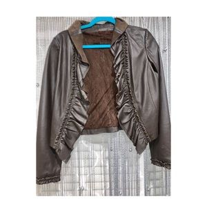 Brown Leather Jacker